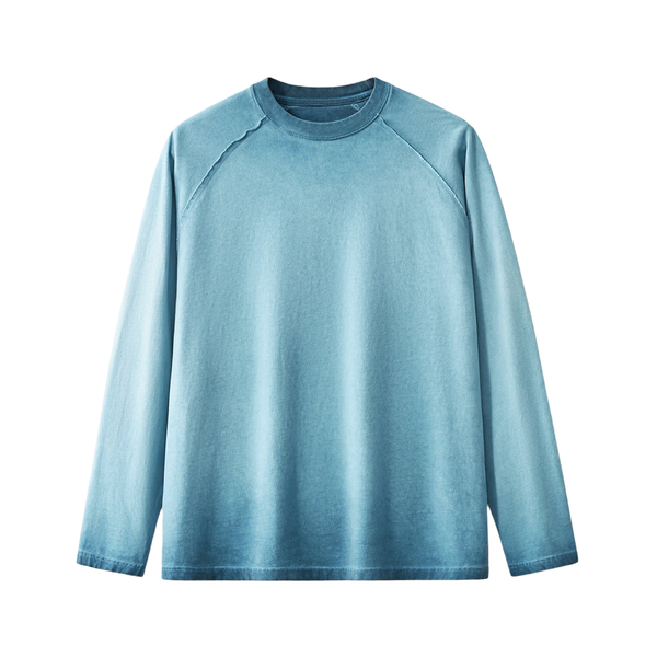 270 GSM Dopamine Vintage Wash Long Sleeve (Blue)
