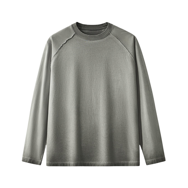 270 GSM Dopamine Vintage Wash Long Sleeve (Grey)