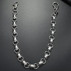 New European and American accessories: alloy skull trouser chain, high-end hip-hop trend punk style waist chain, jeans hanging chain