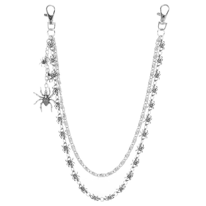 European and American cross-border accessories: Halloween, goth, dark spider trouser chain, personality trend, hip-hop pants, hanging chain accessories