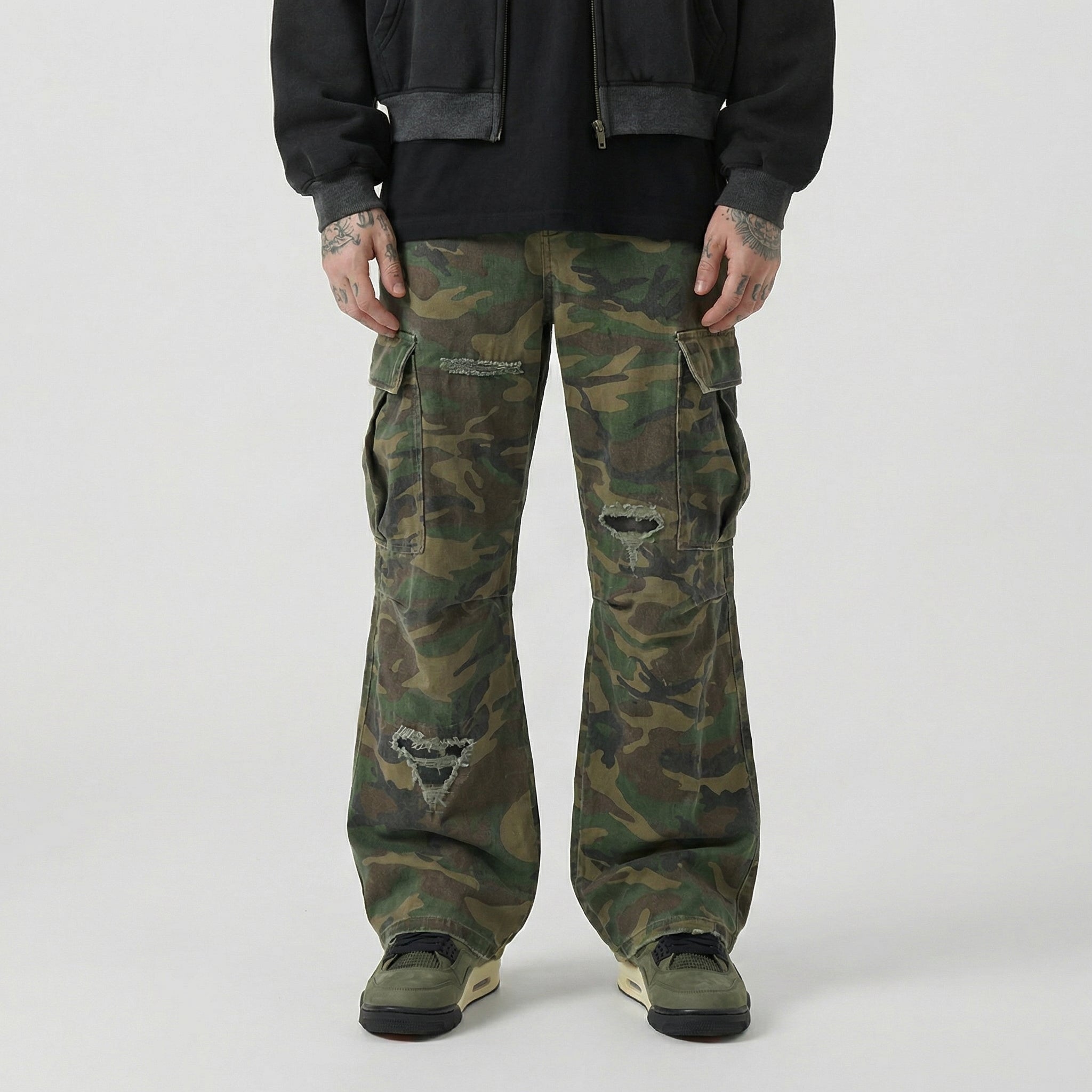 Warpath Camo Flare Cargo Pants