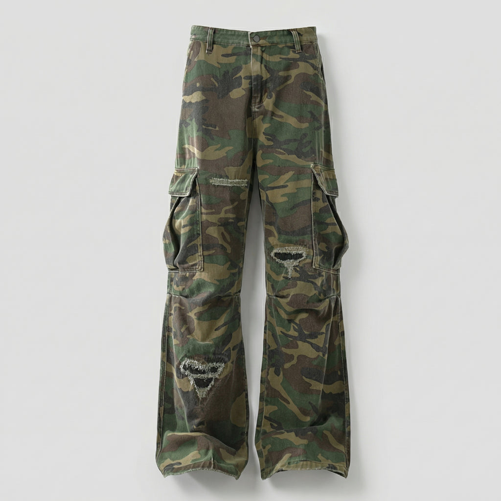 Warpath Camo Flare Cargo Pants