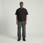 Raw Hem Boxy Tee (Black)