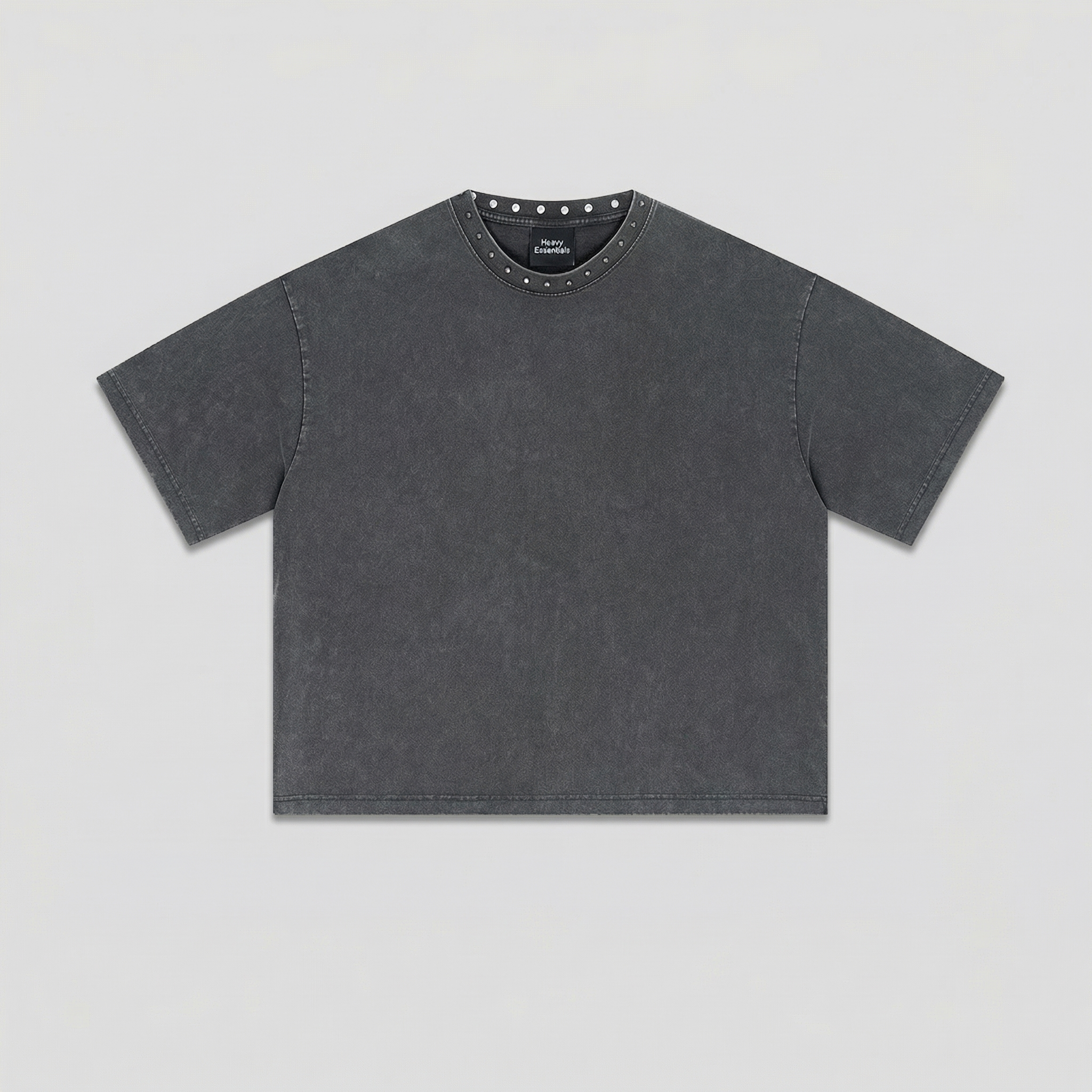 Stud Collar Boxy Tee