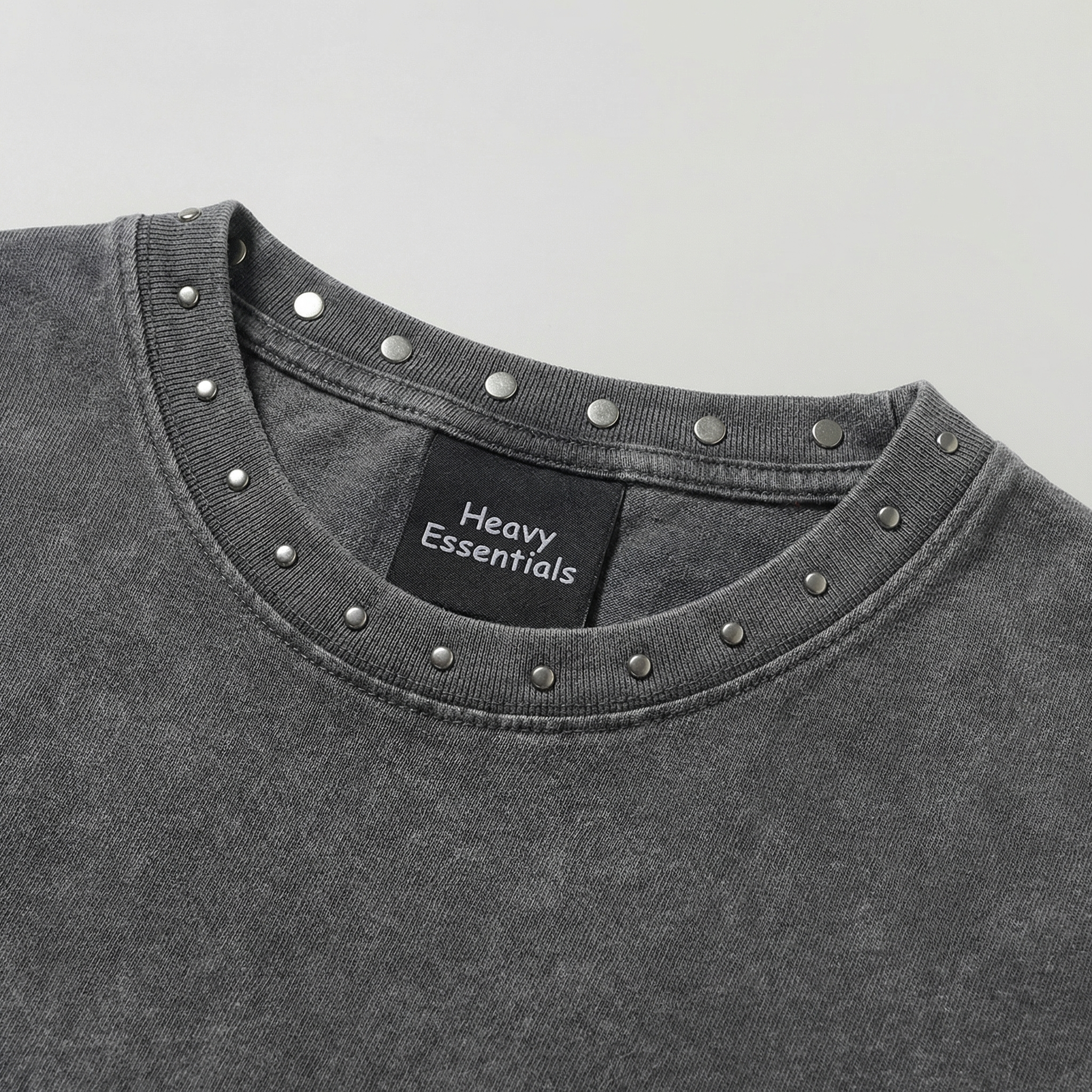 Stud Collar Boxy Tee