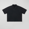 Washed Boxy Polo (Black)