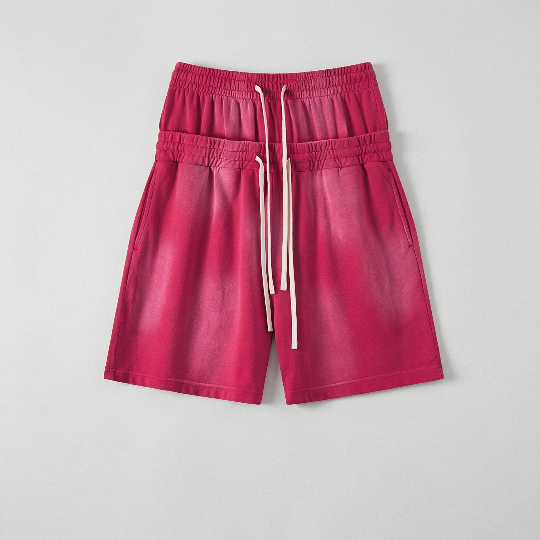 Core Double Waist Shorts (Red)