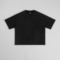 Washed Cropped Tee (Black)