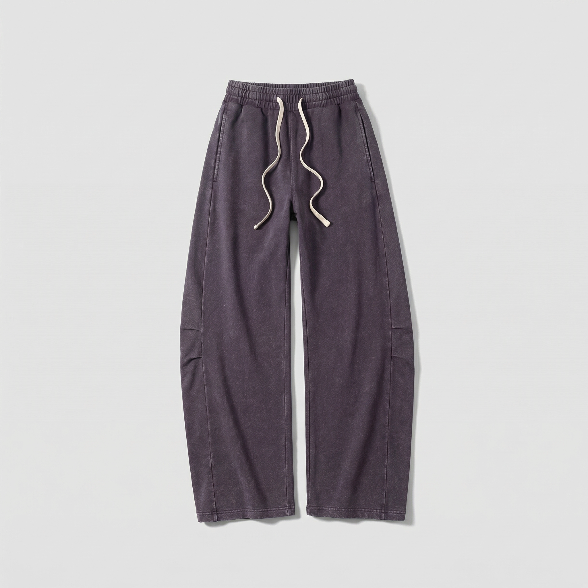 Washed Baggy Sweatpants (Plum)