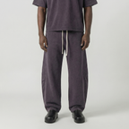 Washed Baggy Sweatpants (Plum)