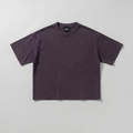 Washed Cropped Tee (Plum)