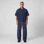 Washed Boxy Polo (Navy)