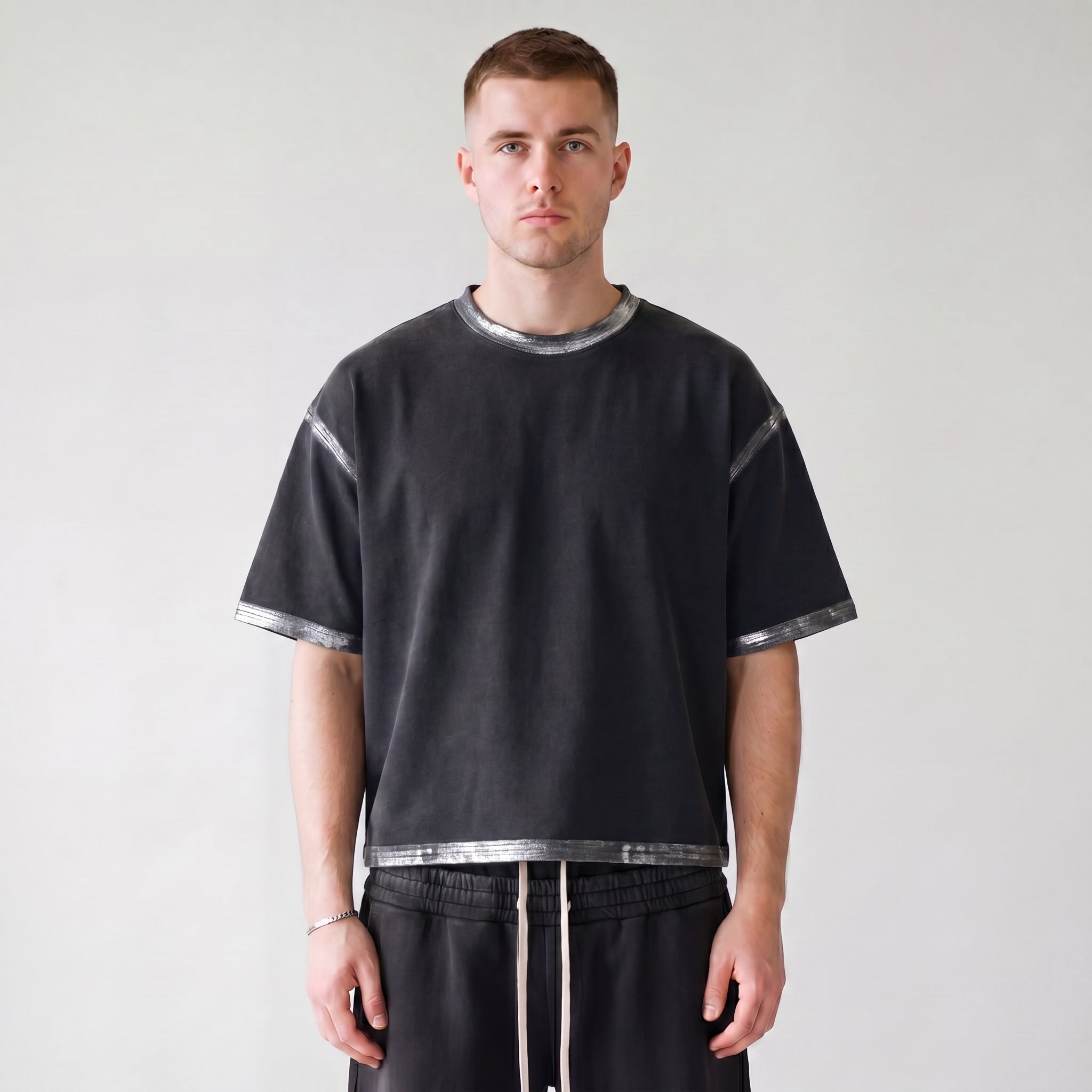 Distressed Painted Boxy Tee
